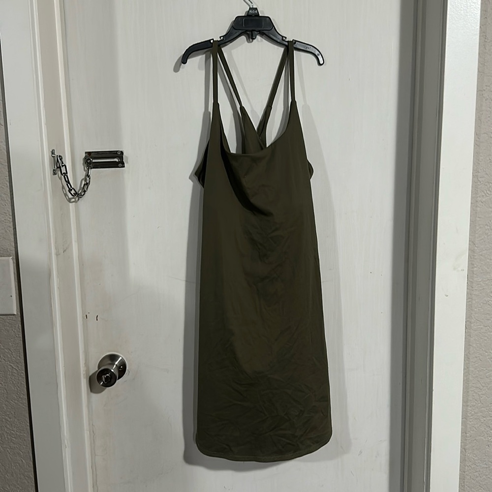 HALARA Green Mini Dress with Chic Design